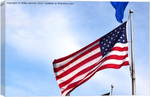 US Flag 2021 (2A) Canvas Print by Philip Lehman