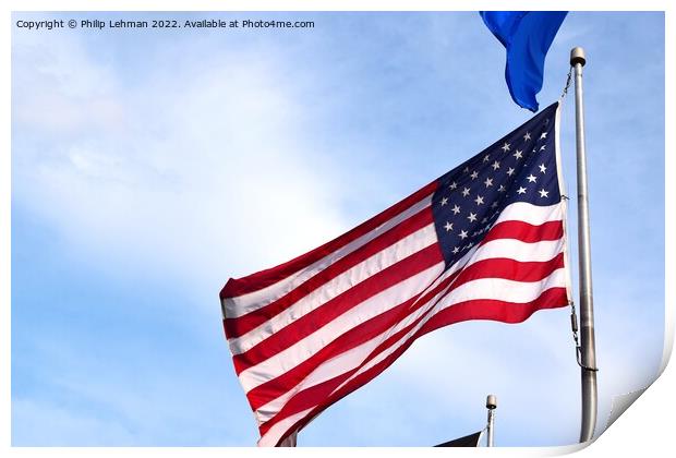 US Flag 2021 (2A) Print by Philip Lehman