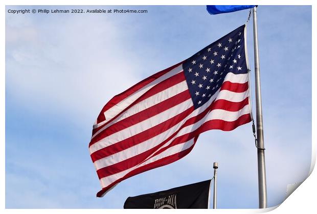 US Flag 2021 (3A) Print by Philip Lehman