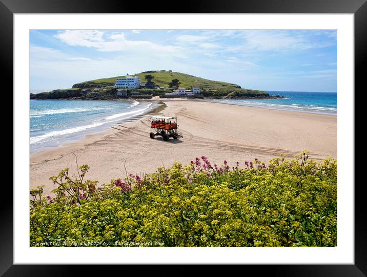 Burgh Island Sea Tractor Framed Mounted Print by Gill Allcock