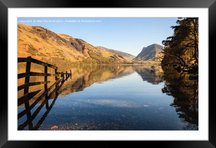 Buttermere Lake District England Outdoors Framed Mounted Print by Pearl Bucknall