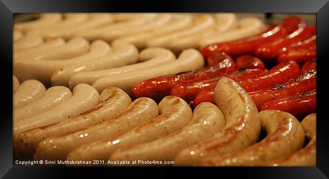 Sensational Sausage Framed Print by Wood Stocker