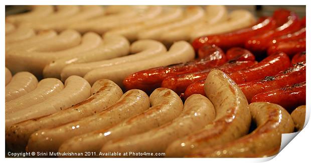 Sensational Sausage Print by Wood Stocker