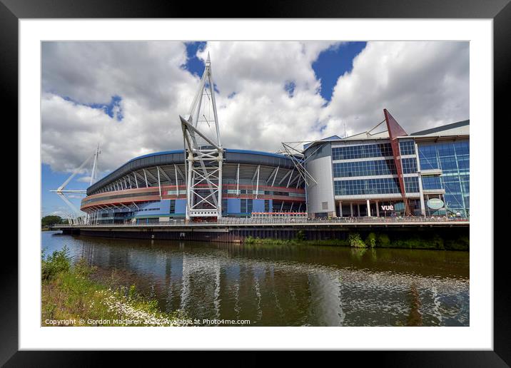 Principality Stadium, Cardiff, Wales  Framed Mounted Print by Gordon Maclaren