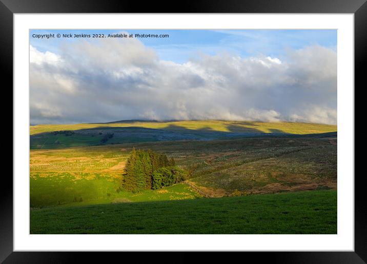 View to Ravenstonedale Common from Artlegarth Framed Mounted Print by Nick Jenkins