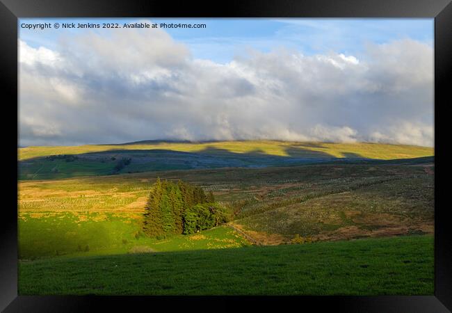 View to Ravenstonedale Common from Artlegarth Framed Print by Nick Jenkins