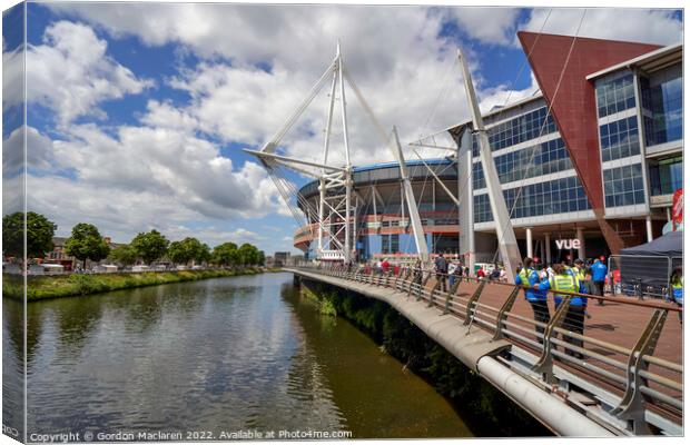 Principality Stadium, Cardiff, Wales Canvas Print by Gordon Maclaren