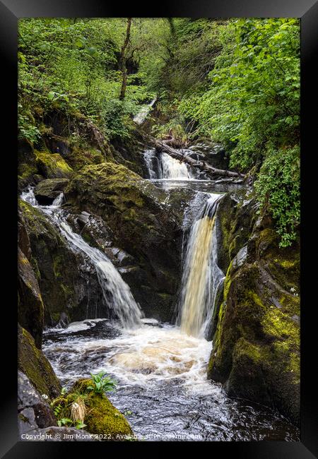 Pecca Falls, Yorkshire Dales Framed Print by Jim Monk