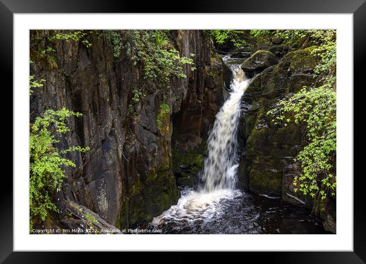 Hollybush Spout, North Yorkshire Framed Mounted Print by Jim Monk