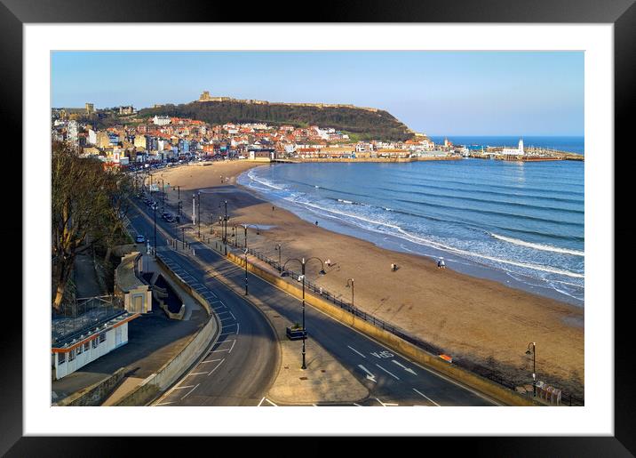 Scarborough South Bay, North Yorkshire Framed Mounted Print by Darren Galpin
