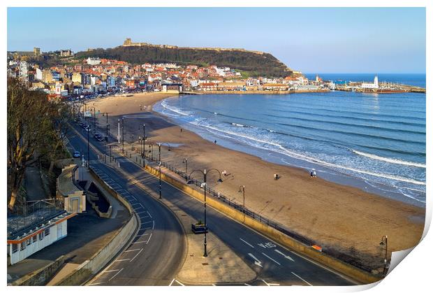 Scarborough South Bay, North Yorkshire Print by Darren Galpin