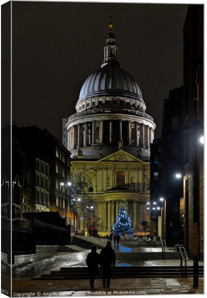 Saint Paul's Cathedral. London Canvas Print by Angelo DeVal