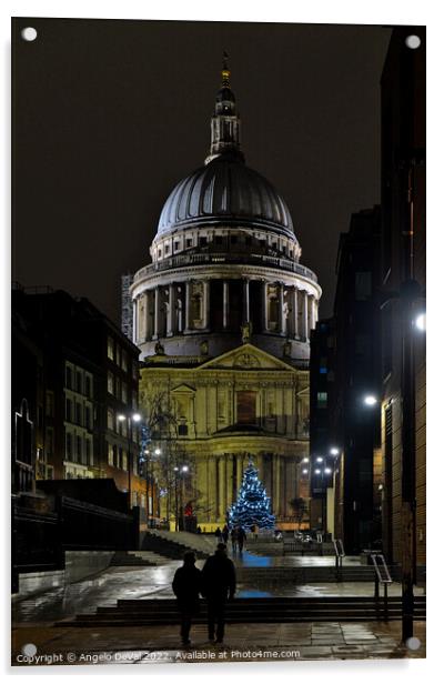 Saint Paul's Cathedral. London Acrylic by Angelo DeVal