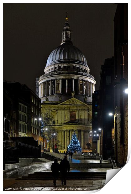 Saint Paul's Cathedral. London Print by Angelo DeVal