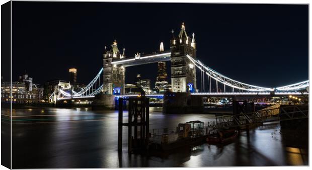 Tower Bridge at night Canvas Print by Jason Wells