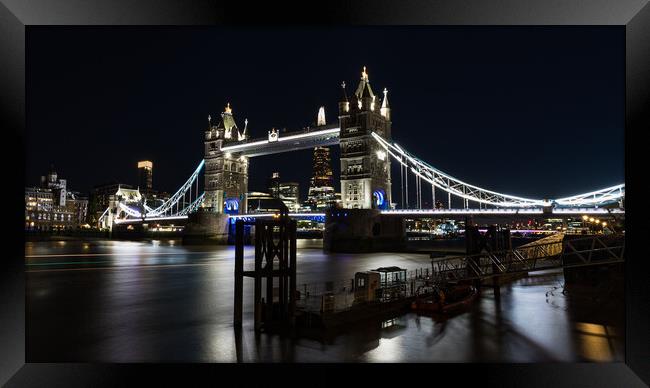 Tower Bridge at night Framed Print by Jason Wells