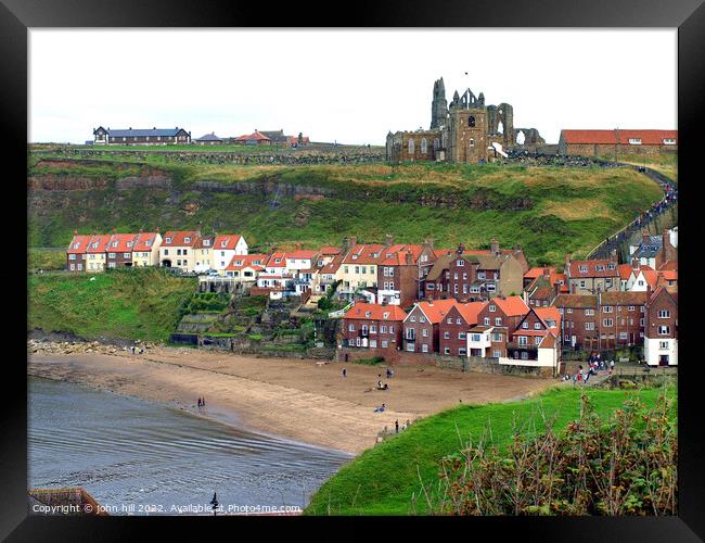 Old Whitby, Yorkshire. Framed Print by john hill
