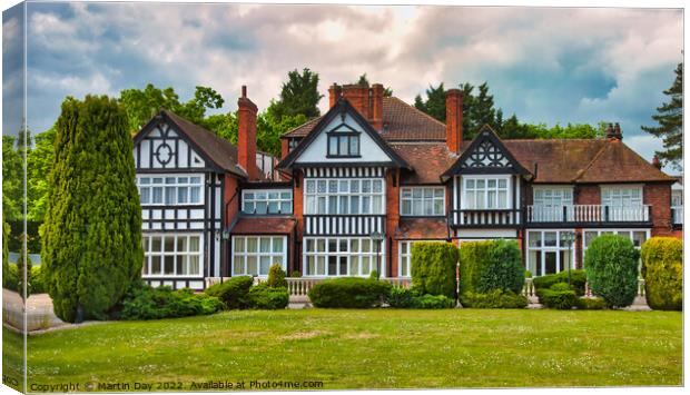 The Historic Golf Hotel in Woodhall Spa Canvas Print by Martin Day