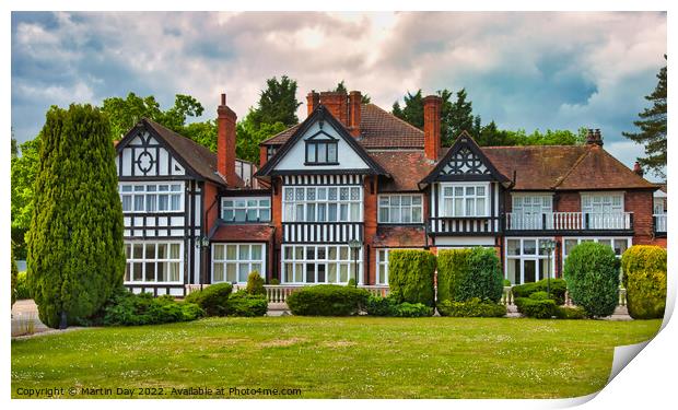 The Historic Golf Hotel in Woodhall Spa Print by Martin Day