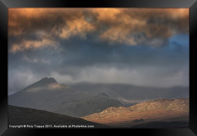 Clouds over snowdonia Framed Print by Rory Trappe