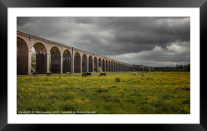Welland Viaduct Framed Mounted Print by Pete Lawless