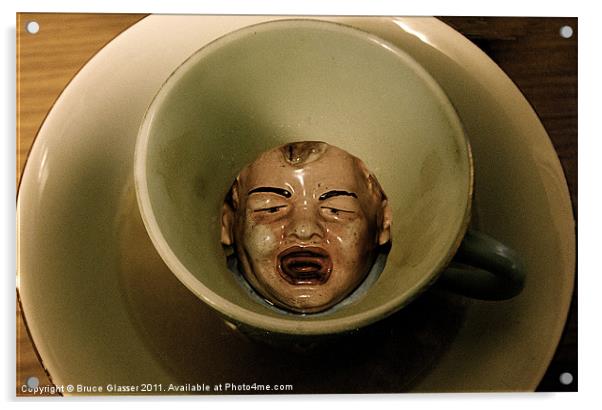 CRYING IN MY TEA CUP Acrylic by Bruce Glasser