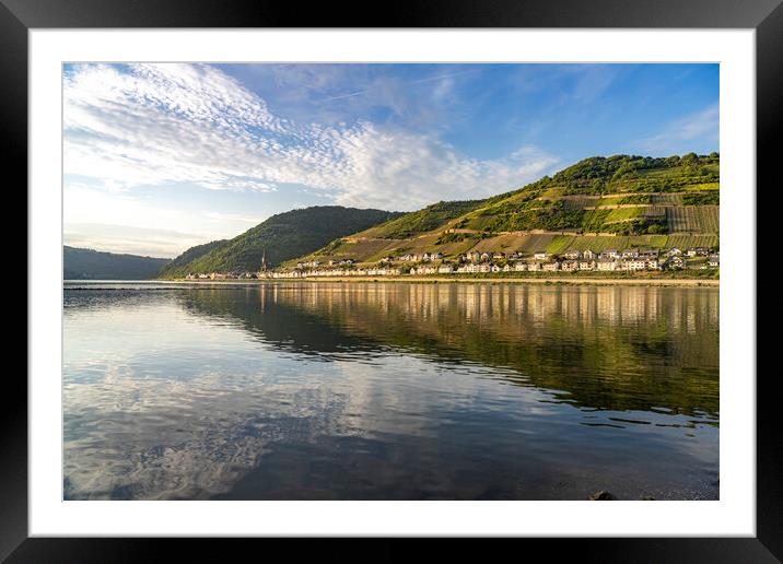 Upper Middle Rhine Valley Framed Mounted Print by peter schickert