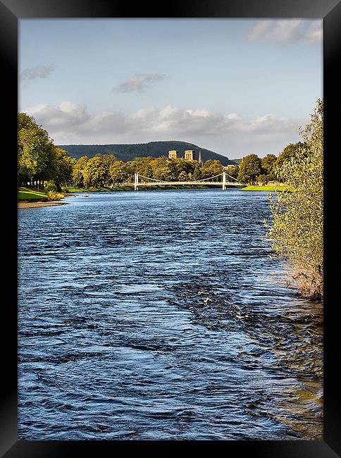 Inverness and the River Ness, Scotland Framed Print by Jacqi Elmslie