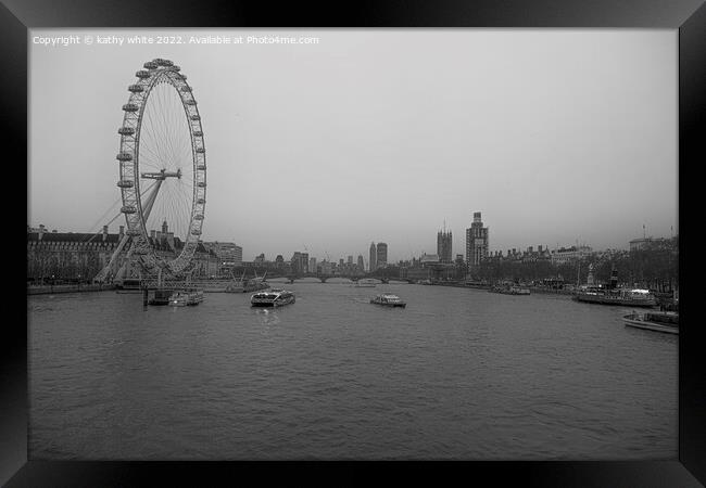London Eye Framed Print by kathy white