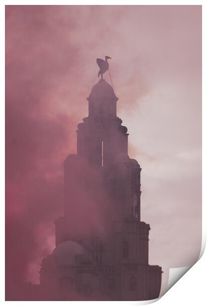 Liverpool Victory Parade 2022 Print by Liam Neon