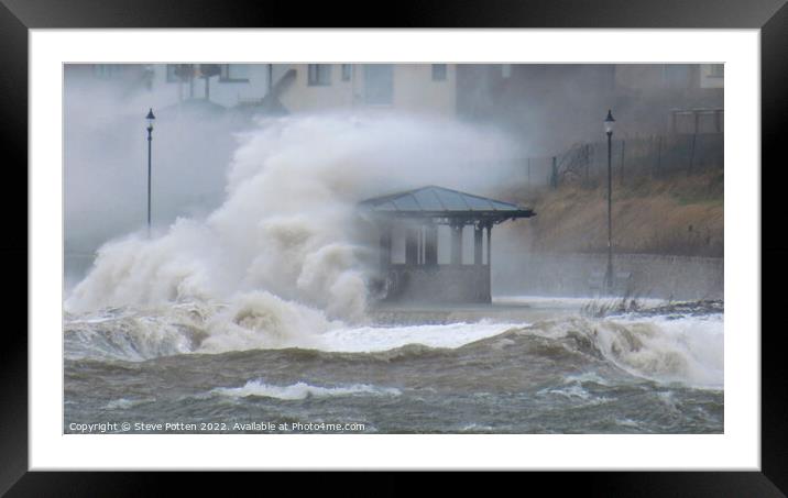 Stormy weather Framed Mounted Print by Steve Potten