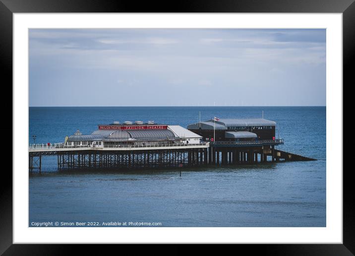 Pavilion Pier Cromer Framed Mounted Print by Simon Beer