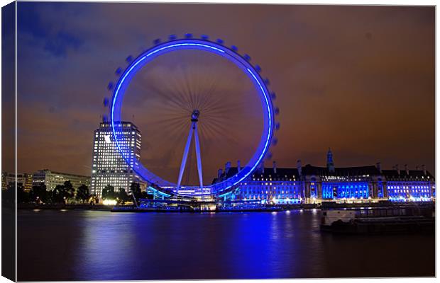 The wheel of London 1 Canvas Print by Jose Manuel Espigares Garc
