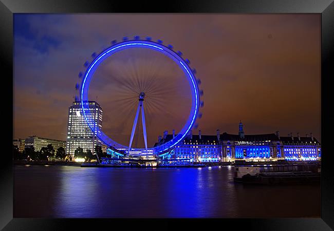The wheel of London 1 Framed Print by Jose Manuel Espigares Garc