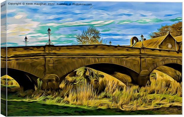 Telford Bridge Morpeth (Digital Art Image) Canvas Print by Kevin Maughan