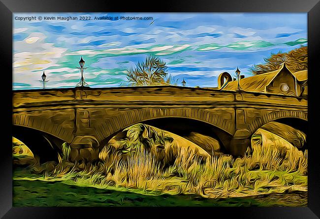 Telford Bridge Morpeth (Digital Art Image) Framed Print by Kevin Maughan