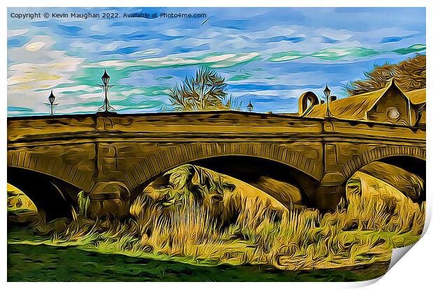 Telford Bridge Morpeth (Digital Art Image) Print by Kevin Maughan