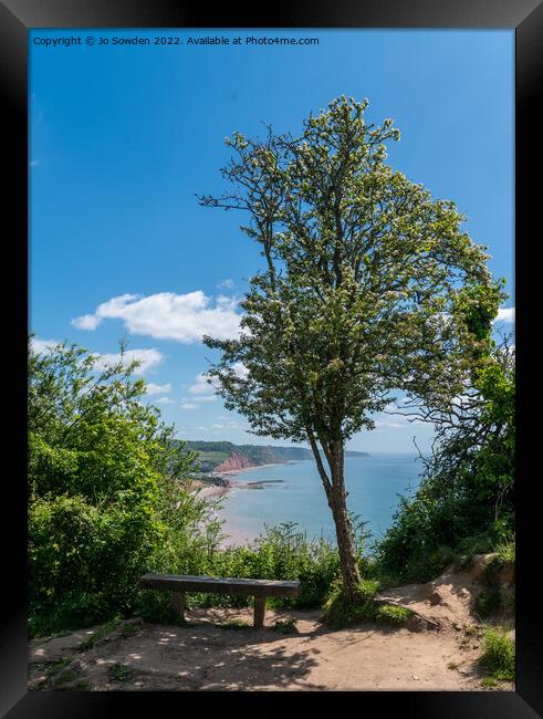 Sidmouth from Peak Hill Framed Print by Jo Sowden