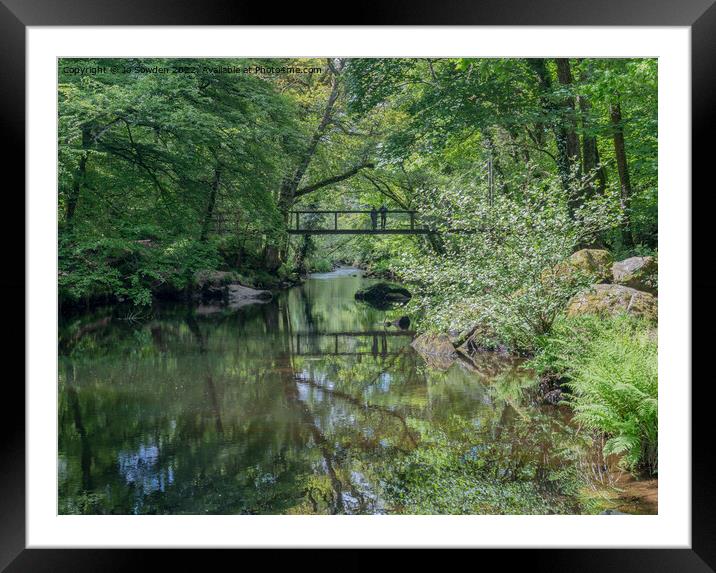 Bridge over the River Teign Framed Mounted Print by Jo Sowden