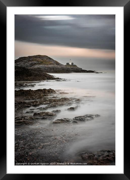 The Mumbles Lighthouse Framed Mounted Print by Duncan Spence