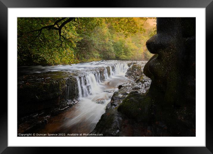 Brecon Beacons Crevice Framed Mounted Print by Duncan Spence