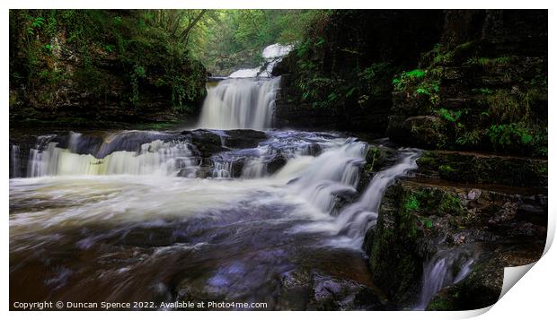 Brecon Waterfall Print by Duncan Spence