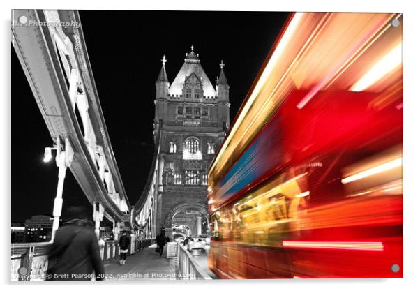 London Bridge Acrylic by Brett Pearson