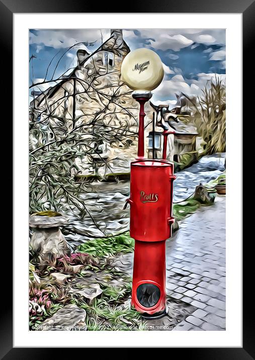 Pratts Fuel Pump (Digital Art Version) Framed Mounted Print by Kevin Maughan