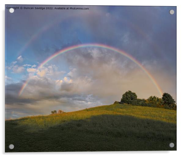 Rainbow of Roundhill Bath                         Acrylic by Duncan Savidge