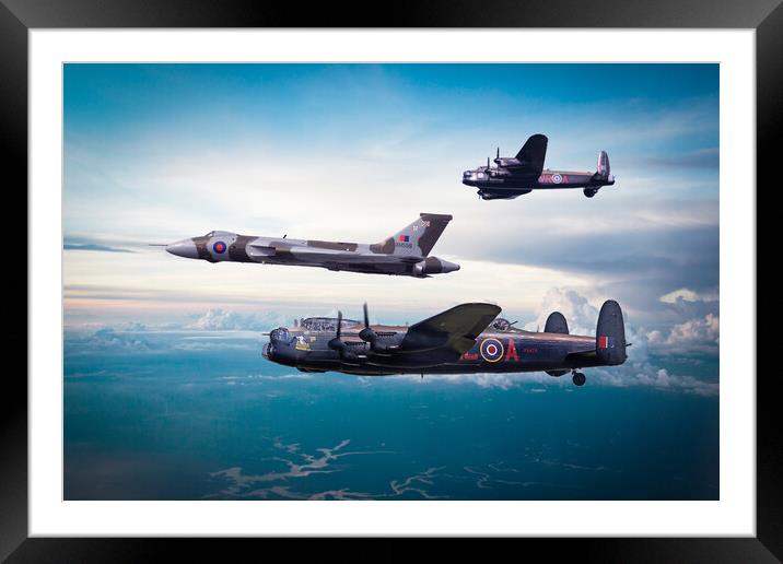 The Avro Three Framed Mounted Print by J Biggadike