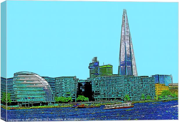 The Shard, London Canvas Print by Jeff Laurents