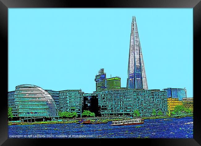 The Shard, London Framed Print by Jeff Laurents