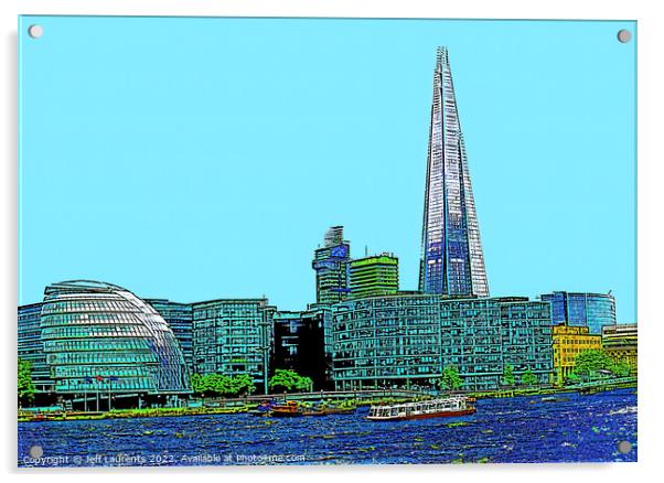 The Shard, London Acrylic by Jeff Laurents