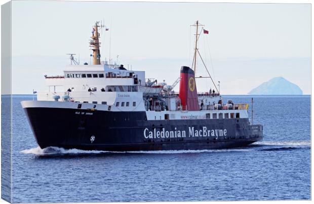 Caledonian MacBrayne ferry MV Isle of Arran Canvas Print by Allan Durward Photography